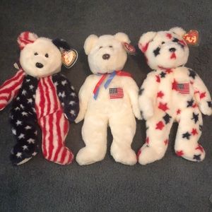 🇺🇸Beanie Baby Buddies Bundle | American Bears | Discounted due to wear